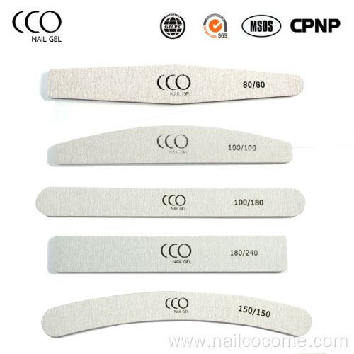 CCO High Quality Manicure Nail Files 100/100 Private Label Durable Nail Tools for Salons